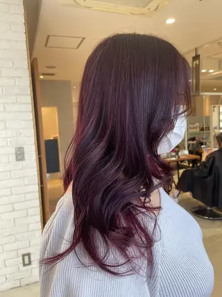 ロング カラー 艶ハイトーン👑♡ NATSUKIのヘアスタイル