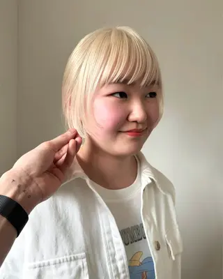 ショート カラー デザイン/レイヤー Kaito🐩/栄のヘアスタイル