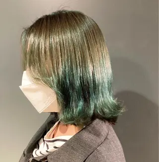 ミディアム カラー GO TODAY  SHAIRE  SALON   渋谷モディ所属・スキバサミを使わない カット🌼唯🌼のヘアスタイル