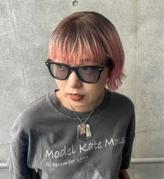 ショート カラー HAIR SALON M所属・🌈ハイライト🌈 メンズパーマアリサのヘアスタイル