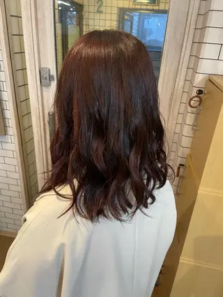 ミディアム カラー 髪質改善カラー💛 NANOHAのヘアスタイル