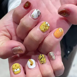 カラー ネイル マツエク・マツパ 韓国マツエク/まつパ 🎀misaki🎀のマツエク・マツパデザイン