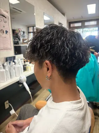 ショート パーマ 千上 結希奈のヘアスタイル