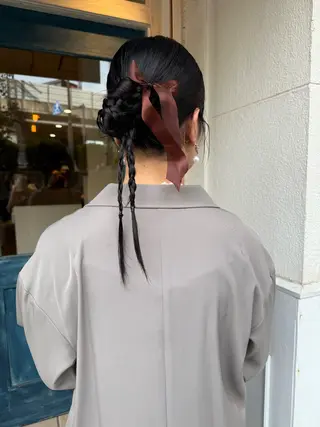 ヘアアレンジ 🙃 透明感カラー/ボブのヘアスタイル