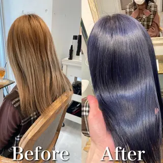 ミディアム カラー ボブ& 髪質改善FUMIYAのヘアスタイル