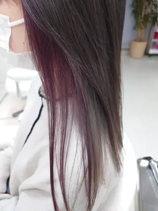 ロング カラー nagane sayakaのヘアスタイル