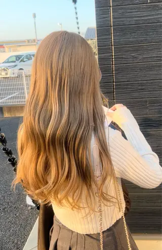 ロング カラー ハイトーン、カラー 特化⟡.·すわ☁️のヘアスタイル