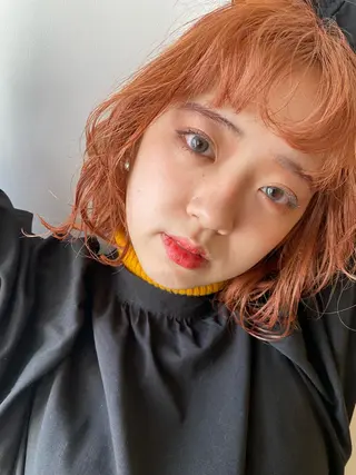 ミディアム カラー パーマ Lulux Hair Salon所属・木村 楓羽歌のヘアスタイル