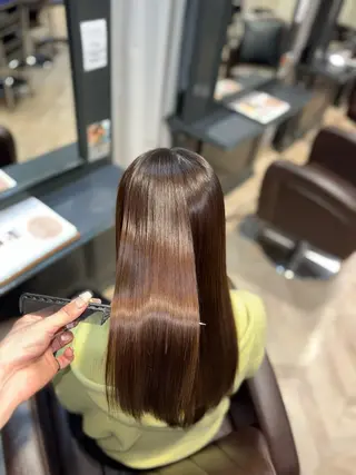 セミロング リピート90%超/縮 毛矯正/髪質改善井口のヘアスタイル