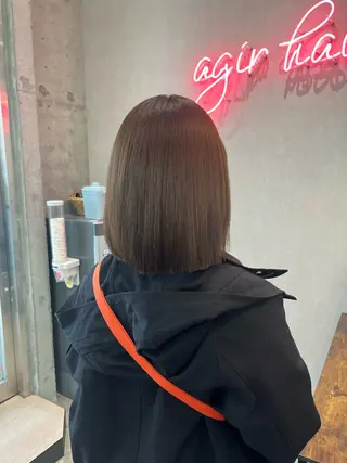 ミディアム カラー 🪽髪質改善ストレー ト🤍美羽🤍のヘアスタイル