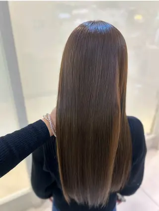 ロング パーマ パーソナルな髪質改善 縮毛矯正ササキナツミのヘアスタイル