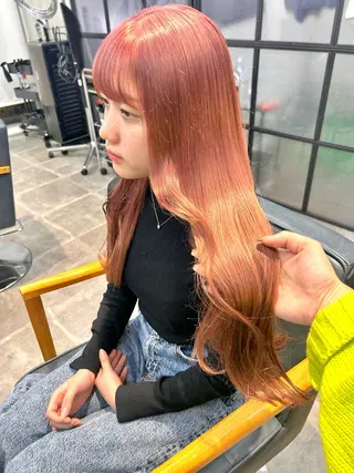 ロング カラー 韓国×髪質改善カラー 💎hinaのヘアスタイル