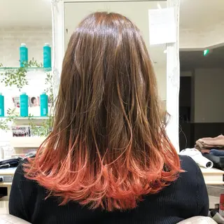 セミロング カラー Dears 香芝店所属・関 優希のヘアスタイル