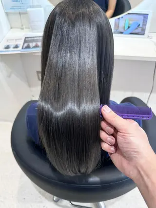 セミロング 美髪縮毛矯正/ 似合わせ🔹田中 守のヘアスタイル