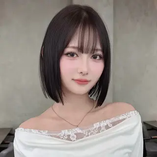 ショート レイヤー/韓国/ボブ 縮毛矯正/畠中ケントのヘアスタイル