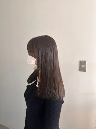 セミロング カラー 髪質改善/似合わせ カラー/レイヤーのヘアスタイル
