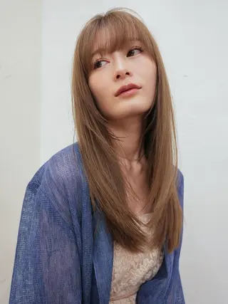 ロング パーマ gite カワムラナオキのヘアスタイル