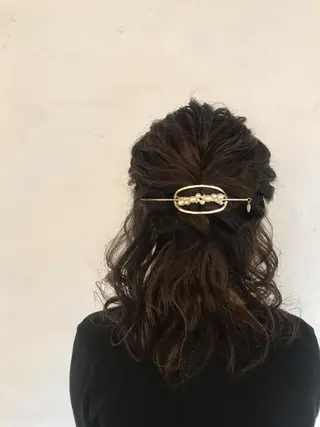 ミディアム カラー パーマ 伊藤 優希のヘアスタイル