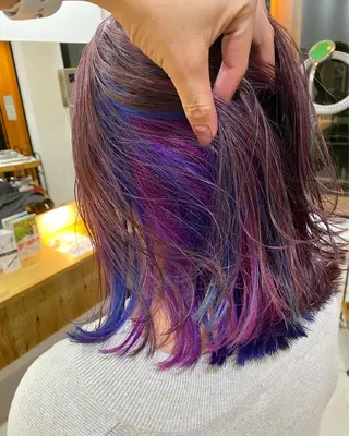 カラー ブリーチカラー よねだまことのヘアスタイル