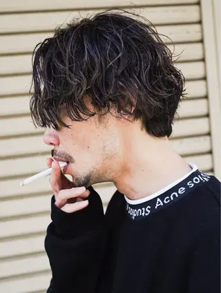 ミディアム 丹 海空斗のヘアスタイル