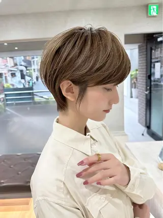 ショート カラー nex the salon coall所属・🫧似合わせショート イシダ🫧のヘアスタイル