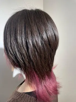 セミロング 篠原 侑作のヘアスタイル