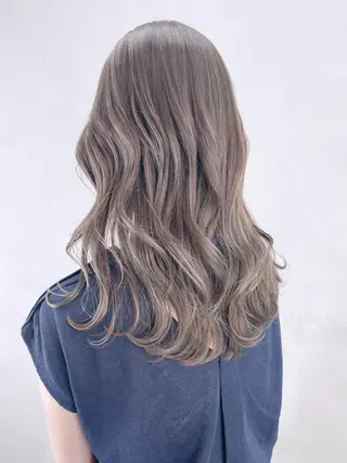 セミロング カラー パーマ ヘアアレンジ ITbyALBUM 中野店のヘアスタイル