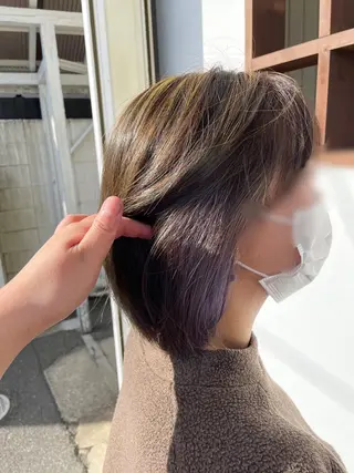 ミディアム カラー 美容室 Jフィドルファドル所属・わきた かずなのヘアスタイル