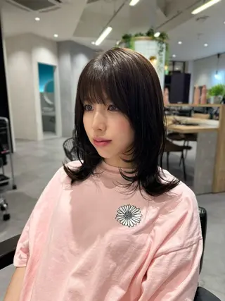 ミディアム RAF TOKYO 浜松所属・レイヤー/髪質改善/ 飯尾百花のヘアスタイル
