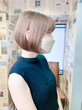 ショート カラー ネイル マツエク・マツパ アイブロウ Chic シックのヘアスタイル