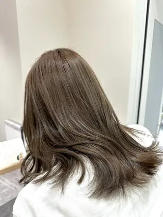 セミロング カラー 韓国レイヤー✨ yasuko銀座のヘアスタイル