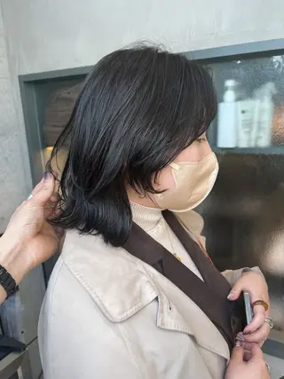 ミディアム 誰よりも丁寧なカット 🍀小林輝のヘアスタイル