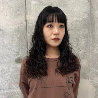 ロング パーマ ヘアアレンジ 🌐サトウ リョウ🌐のヘアスタイル