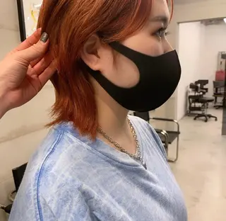 ショート カラー 透明感/オリーブ/ グレージュ/YUKAのヘアスタイル