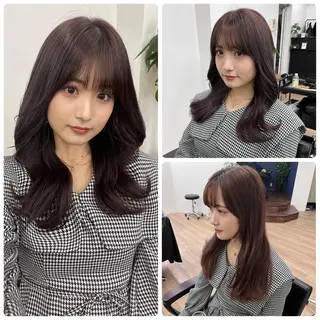 セミロング カラー パーマ ヘアアレンジ メンズ キッズ ネイル マツエク・マツパ アイブロウ 韓国×髪質改善💊 似合わせ/武田涼のヘアスタイル