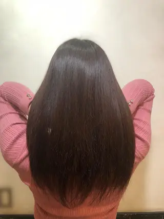 セミロング カラー 美髪矯正 🌈髪質改善 山下のヘアスタイル