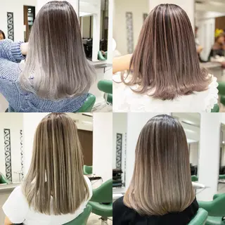 ミディアム カラー Re:ta Hair 飯田淳平のヘアスタイル