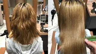 ミディアム パーマ ディレクター ノナカのヘアスタイル