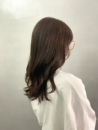 セミロング カラー とびまつ /ショート/脱白髪染のヘアスタイル