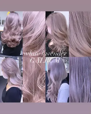 セミロング カラー 💜ハイトーン💛 マジカルかいちゃんのヘアスタイル