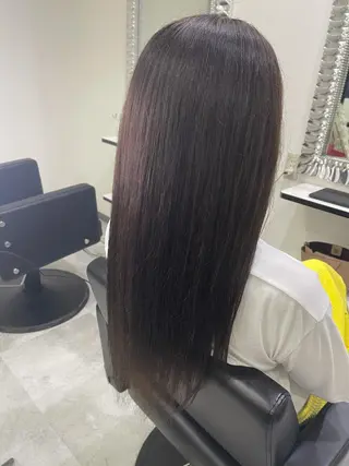 ロング &chaLme   心斎橋所属・emi/髪質改善/ 韓国風/艶カラーのヘアスタイル