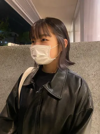 セミロング レイヤーカット/ ダブルカラーサクライのヘアスタイル