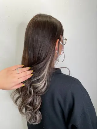 ロング KR2S北野田所属・艶カラー🫧/シール エクステRYOKAのヘアスタイル