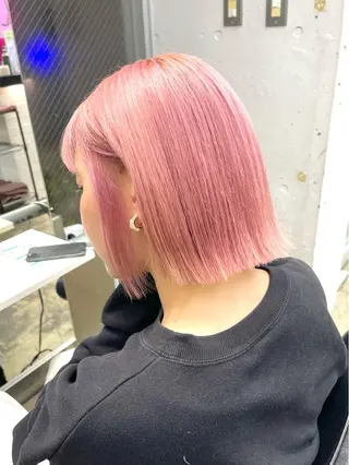 セミロング カラー ヘアアレンジ レイヤーカットとハイ トーン/HIROKIのヘアスタイル