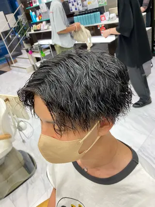 パーマ メンズ 🌴パーマオタク🌴 長谷川　諒佑🌈のヘアスタイル