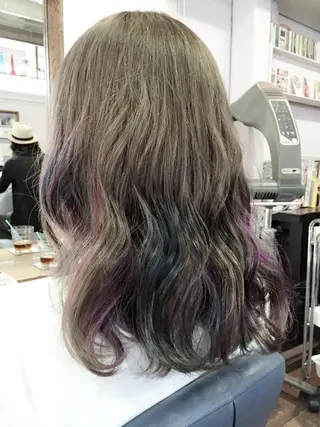 ショート ミディアム セミロング カラー 原宿サロン代表 デザインカラー伊藤卓のヘアスタイル