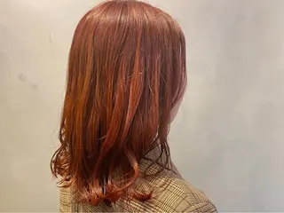 セミロング カラー パーマ ヘアアレンジ 渡邊 桃香のヘアスタイル