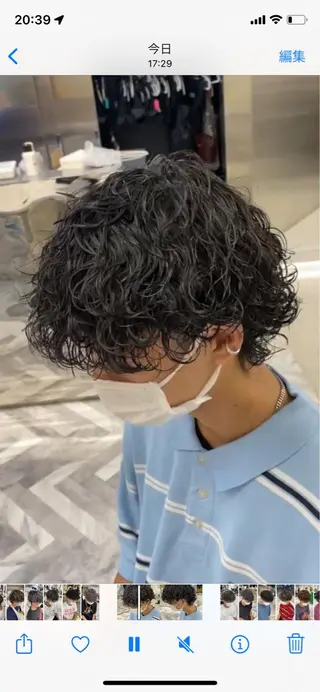 パーマ メンズ 新宿【メンズパーマ】 塩澤太一のヘアスタイル