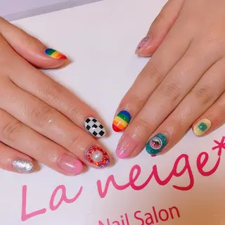 ネイル La neige* yuki 🥯🍑のネイルデザイン