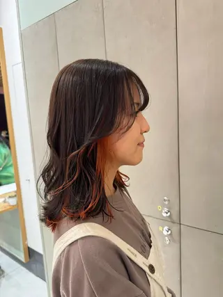 ミディアム カラー ｱｵﾇﾏﾐﾕ☁️ /ボブ/ハイトーン/のヘアスタイル